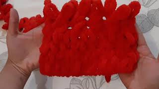 4 узора вязания из пряжи Alize Puffy