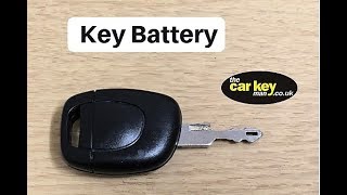Key Battery Renault Clio HOW TO change
