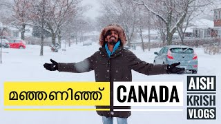 First Winter in Canada | Canadian Mallu | vlog I part 1