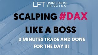 Scalping DAX Like a Boss: 2 minutes trading and done for the day!!!
