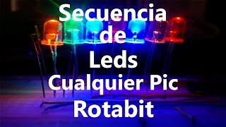 MikroC para PIC #2 Secuencia de LEDS con PIC Rotacion de bits ROTABIT FACIL | MicroTutoriales