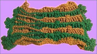 Двухцветный узор крючком. Вязание крючком узора. Часть 2. Two-color pattern. P. 2.