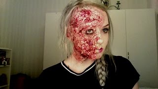 Burned face tutorial sculpt gel liquid latex