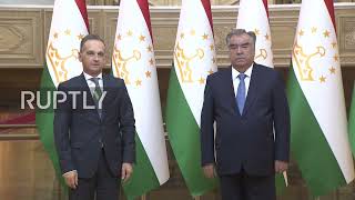 Tajikistan: German FM Heiko Maas holds talks on Afghanistan with Tajik President Rahmon