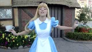 Little Miss Alice wishing Maria a very merry 364 unbirthdays!