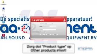 Update procedure van de Launch X431 - AA-Equipment B.V