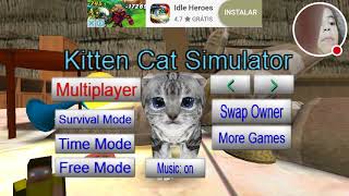 Jogando de Kitten Cat Simulator 3D