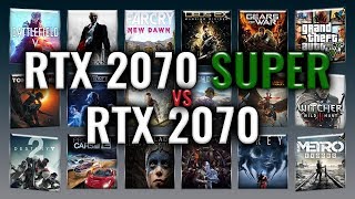 RTX 2070 SUPER vs RTX 2070 Benchmarks | Gaming Tests Review & Comparison | 59 tests