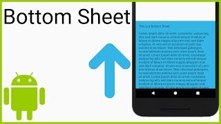 Persistent Bottom Sheet - Android Studio Tutorial