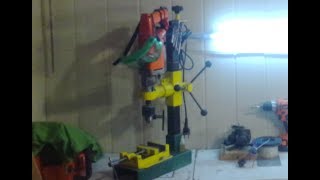Самодельный сверлильный станок Стойка для дрели своими руками Drilling machine homemade