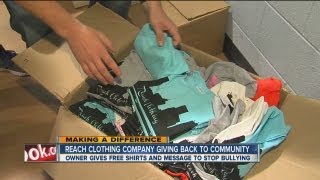 Company gives away t-shirts to stop bullying