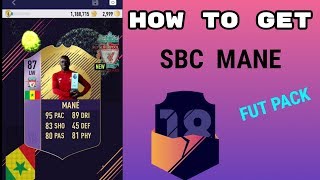 HOW TO DO SBC MANE!!! PACYBITS FUT 18