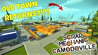 OLD TOWN RETURNS?!?! + 80K SUBS! - Scrap Mechanic Town Update Gameplay (World Download)