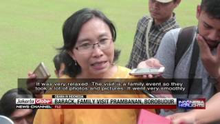 Barack Obama & Family Visit Prambanan, Borobudur Temples