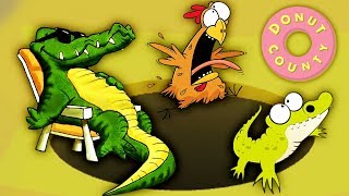 БЕЗУМНЫЙ ЕНОТ ДЫРЯВИТ ПЛАНЕТУ! КУПИЛ КАТАПУЛЬТУ ДЛЯ ДЫРЫ Мультяшная игра Donut County