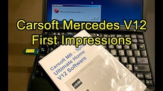 Carsoft V12 Mercedes Diagnostic System: First Impressions