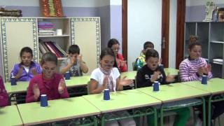 Juego de vasos 3º ciclo CEIP Palo Blanco