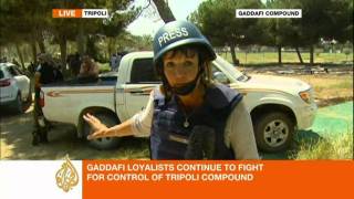 Libyan rebels: Snipers inside Gaddafi compound