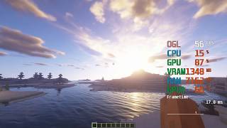 GeForce GTX 1660 -- AMD Ryzen 5 2600 -- Minecraft FPS Test Optifine & SEUS