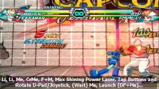 Tatsunoko Vs. Capcom Combos 01 - Megaman Volnutt w/ Tekkaman Backup