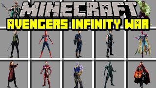 Minecraft AVENGERS INFINITY WAR MOD! | JOIN AVENGERS TO DEFEAT THANOS! | Modded Mini-Game
