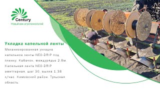 Укладка капельной ленты