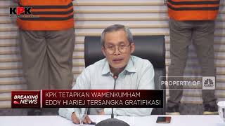 Wamenkumham Eddy Hiariej Resmi Jadi Tersangka Gratifikasi