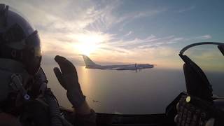 Danish pilots flank Russian 'Bear' bomber above Baltic Sea