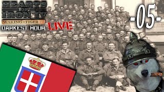 Live Lets Play HoI IV Waking the Tiger Darkest Hour Mod Italien #05 - Ende mit Krieg?