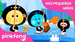 Diez Pingüinitos | Diez Pequeños Niños | Pinkfong Canciones Infantiles
