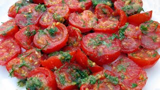 Помидоры по-корейски / Вкуснейшая закуска / Super Korean Tomatoes Recipe