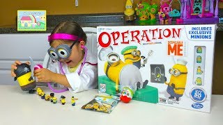 Fun Minions Game with Surprise Toy Challenge | Kinder Surprise Egg and Minions Blind Bag Opening