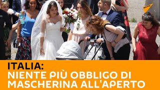 Italia: niente più obbligo di mascherina all'aperto