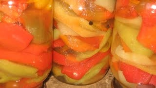Консервация.Маринованный болгарский перец на зиму