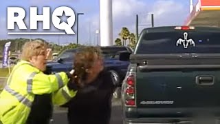Police Officer "Karen" Punches Handcuffed Woman In Face