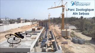 ETAFAT : Suivi par Drone Albris de l'avancement des travaux du Zoo de Ain Sebaa