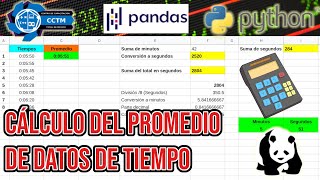 ⏰+ ¿Cómo obtener el promedio de datos de tiempo en una columna? | Dataframe |Pandas|Python