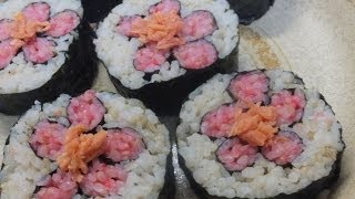 ❀ Роллы САКУРА ❀ Как приготовить роллы дома Жизнь в Японии 花ずし How to Make Sushi Rolls