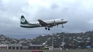 Wellington Airport - Air Chathams Convair 580 ZK-CIE Take off RWY16