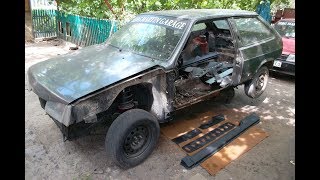 Восстановление кузова ВАЗ 2108. Замена порогов.