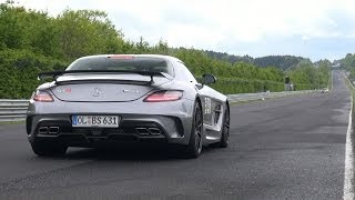 Mercedes-Benz SLS AMG Black Series - Crazy Downshifts & Accelerations!