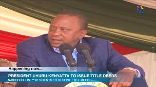 Uhuru speaks tough on corruption as he issues title deeds to Nairobians