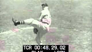Bob Feller Demonstrates Pitching