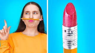 CARA KEREN MENYELUNDUPKAN MAKEUP KE KELAS | Ide Efektif buat Dapat Makeup oleh 123 GO Like!