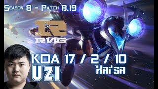 RNG Uzi KAI'SA vs DRAVEN ADC - Patch 8.19 KR Ranked