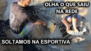 PASSAMOS A REDE NO LAGO ABANDONADO DO RECANTO E OLHA O QUE SAIU