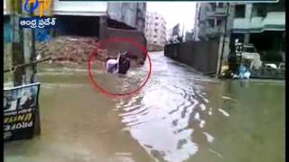 Watch: Man With Bike Plunges into Dangerous Manhole in Hyderabad
