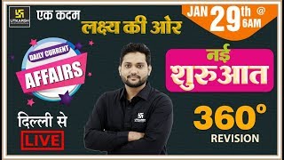Daily Current Affairs #159 | 29th Jan. 2020 | दैनिक समसामयिकी | By Karan Choudhary Sir