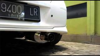 Toyota Yaris pakai FUJITSUBO Replika dengan DBKiller ( suara knalpot exhaust muffler sound )