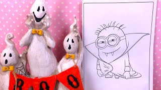 Halloween Coloriage d'un Minion